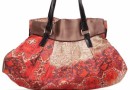 Frolic Light Brown & Orange Abstract Handbag @ Rs 399/-