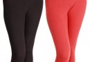 Rham Rust-Black Cotton-Lycra 3/4th Leggings Pack Of 2 @ Rs 249/-